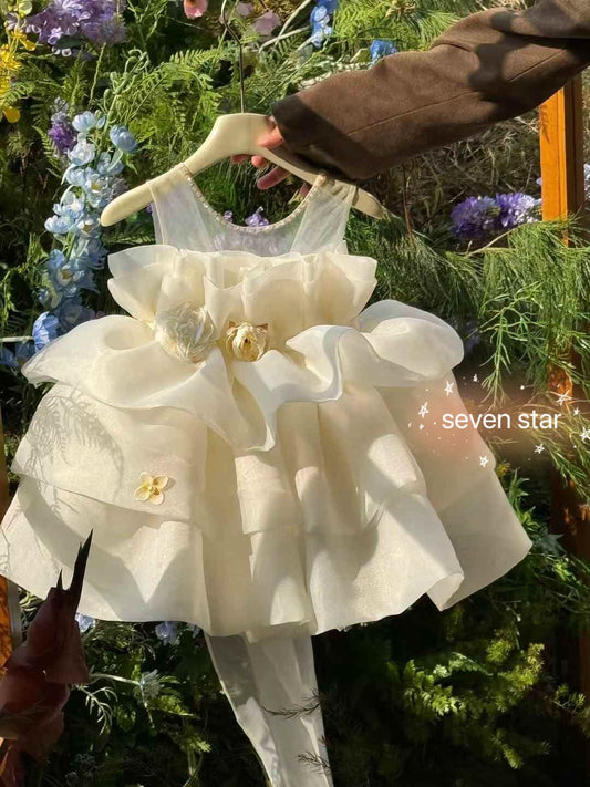 Ruffle Tiered Tutu Flower girl Dress 