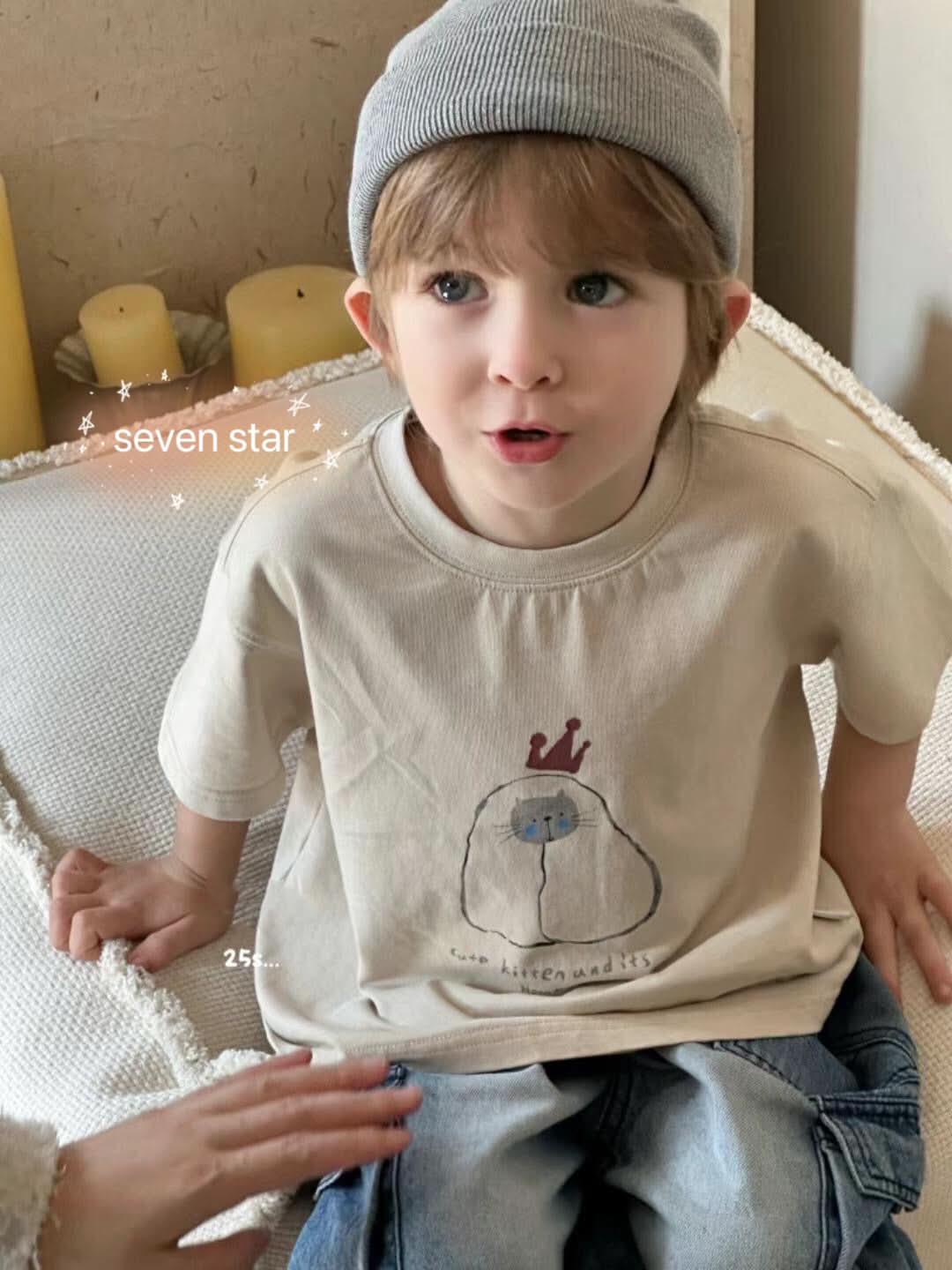 Short-sleeve Cute Kitten Tee