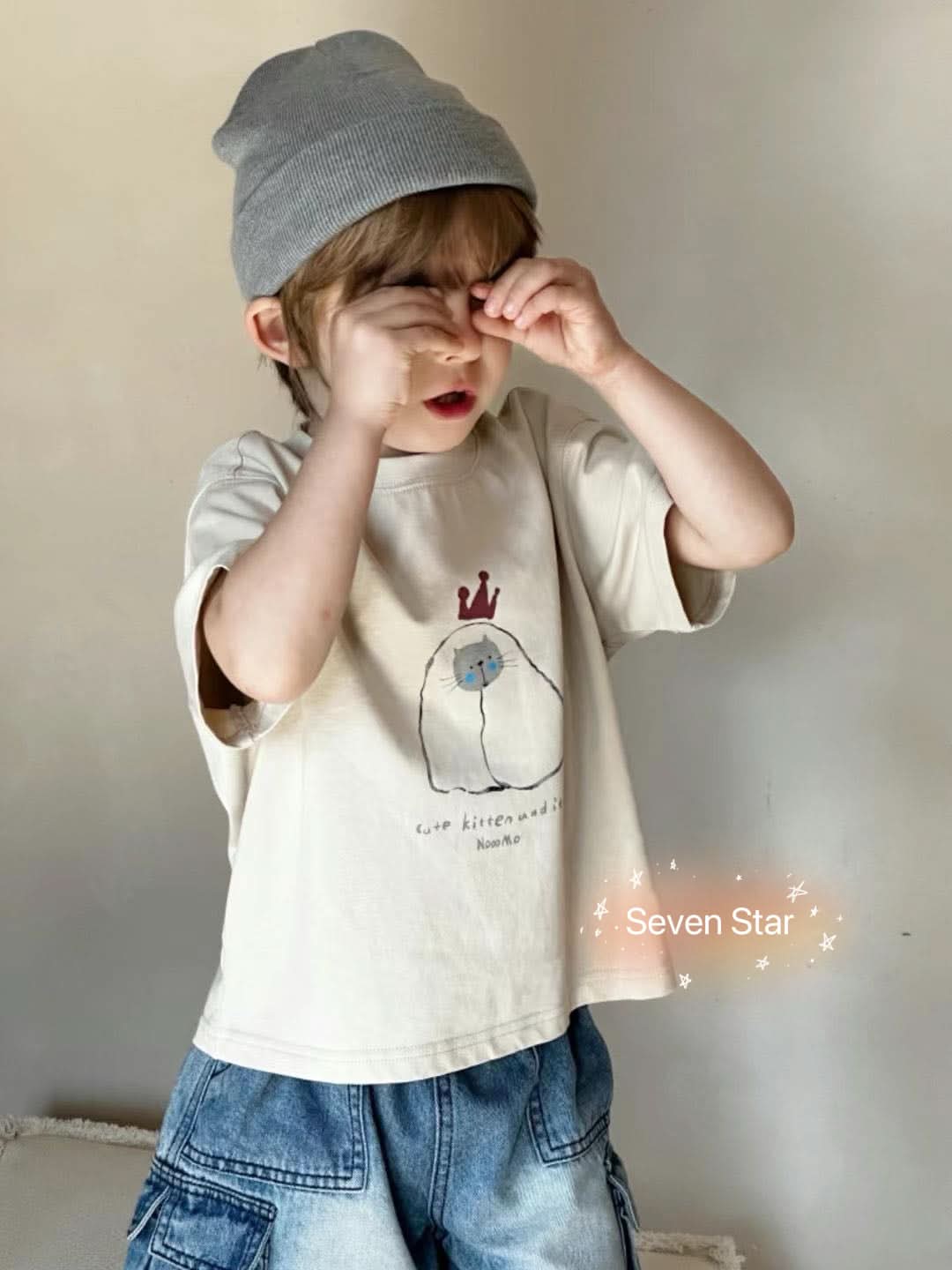 Short-sleeve Cute Kitten Tee kids 