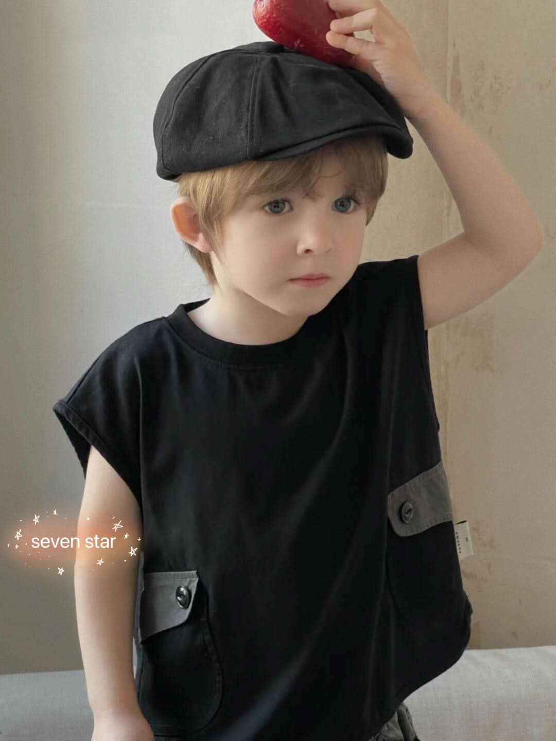 boy Short Sleeve T-shirt with Pockets