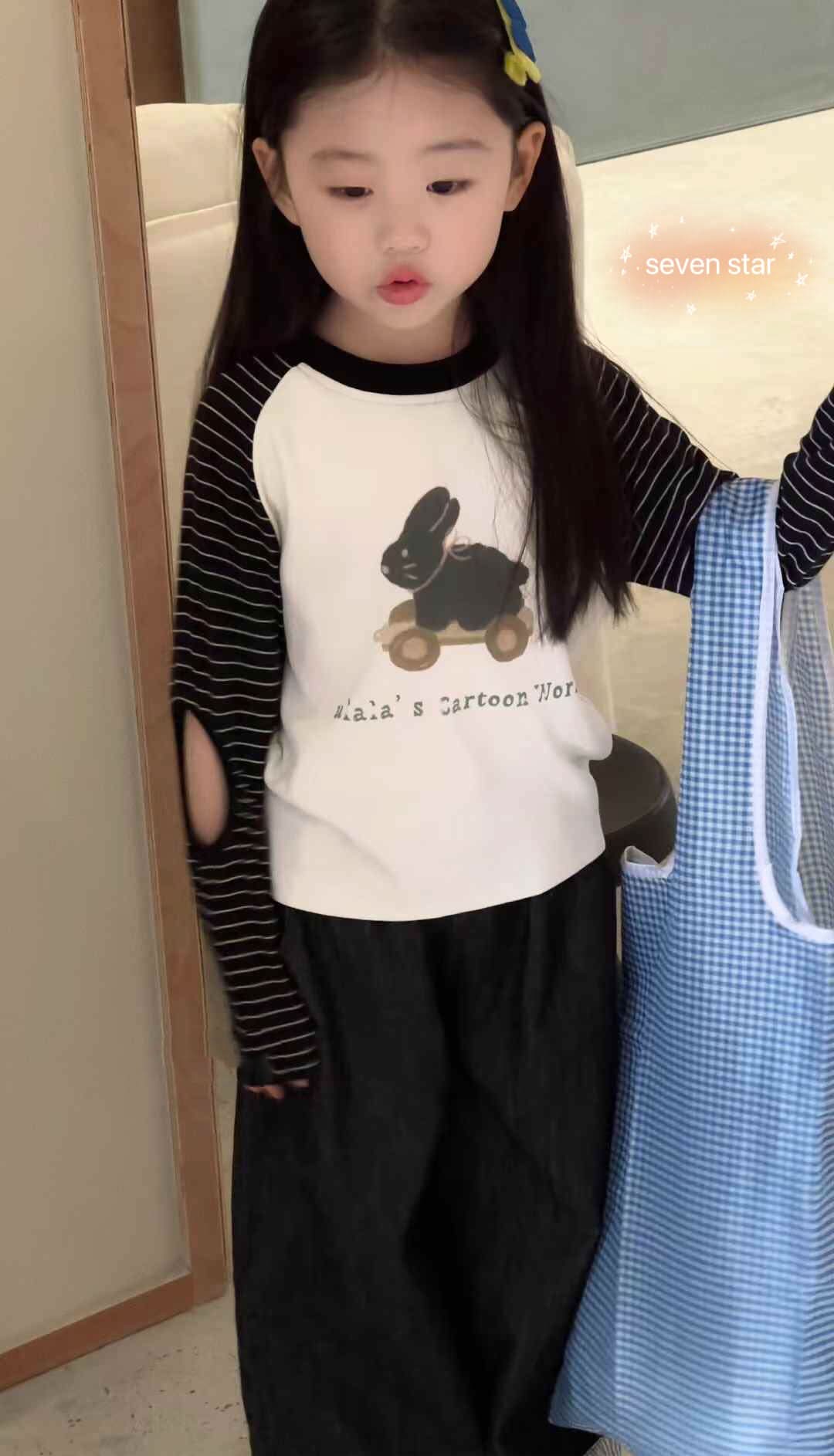 Skate Bunny Girl Long Sleeve Tee