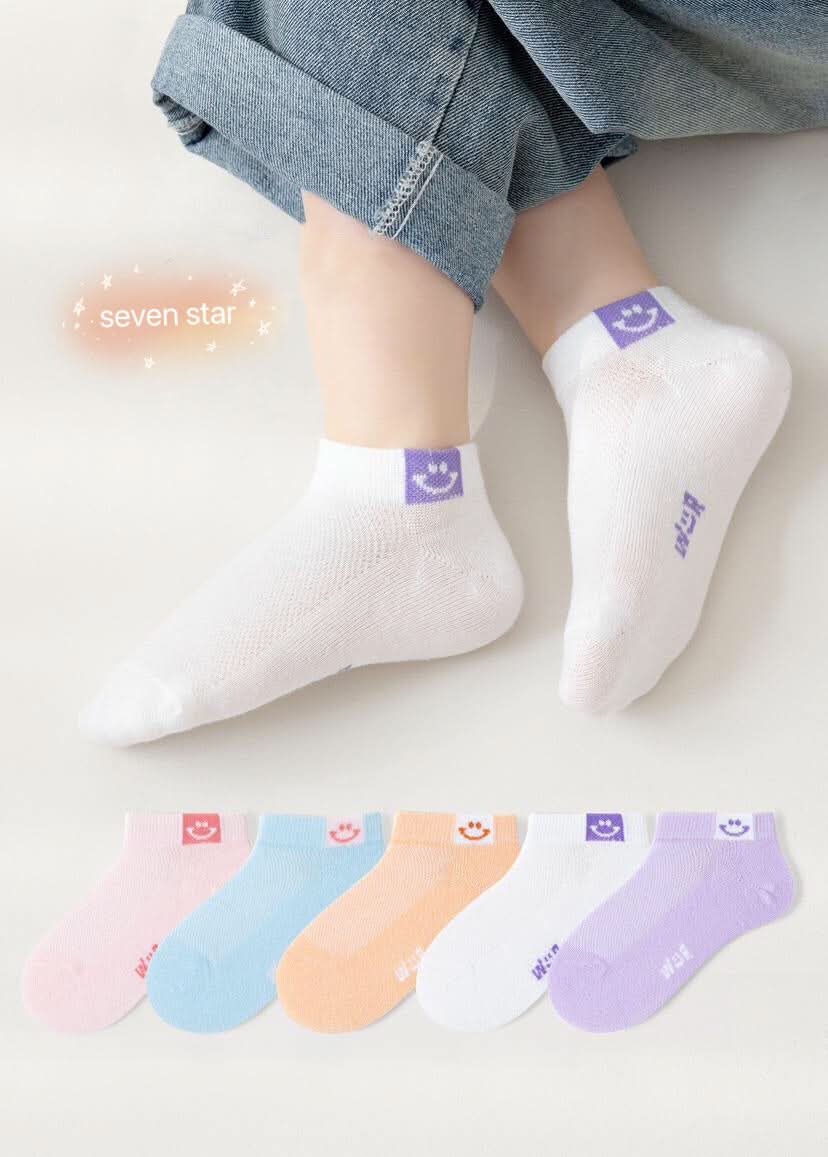 Smiling Face kids Crew Socks