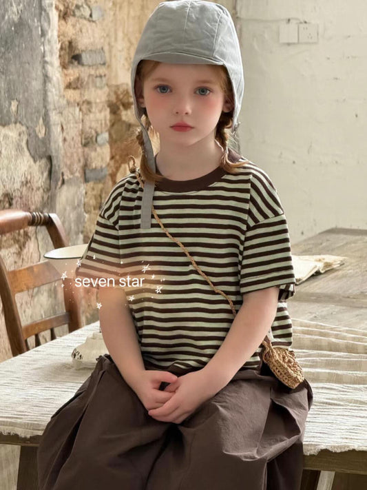 Striped Short Sleeve kids T-shirt
