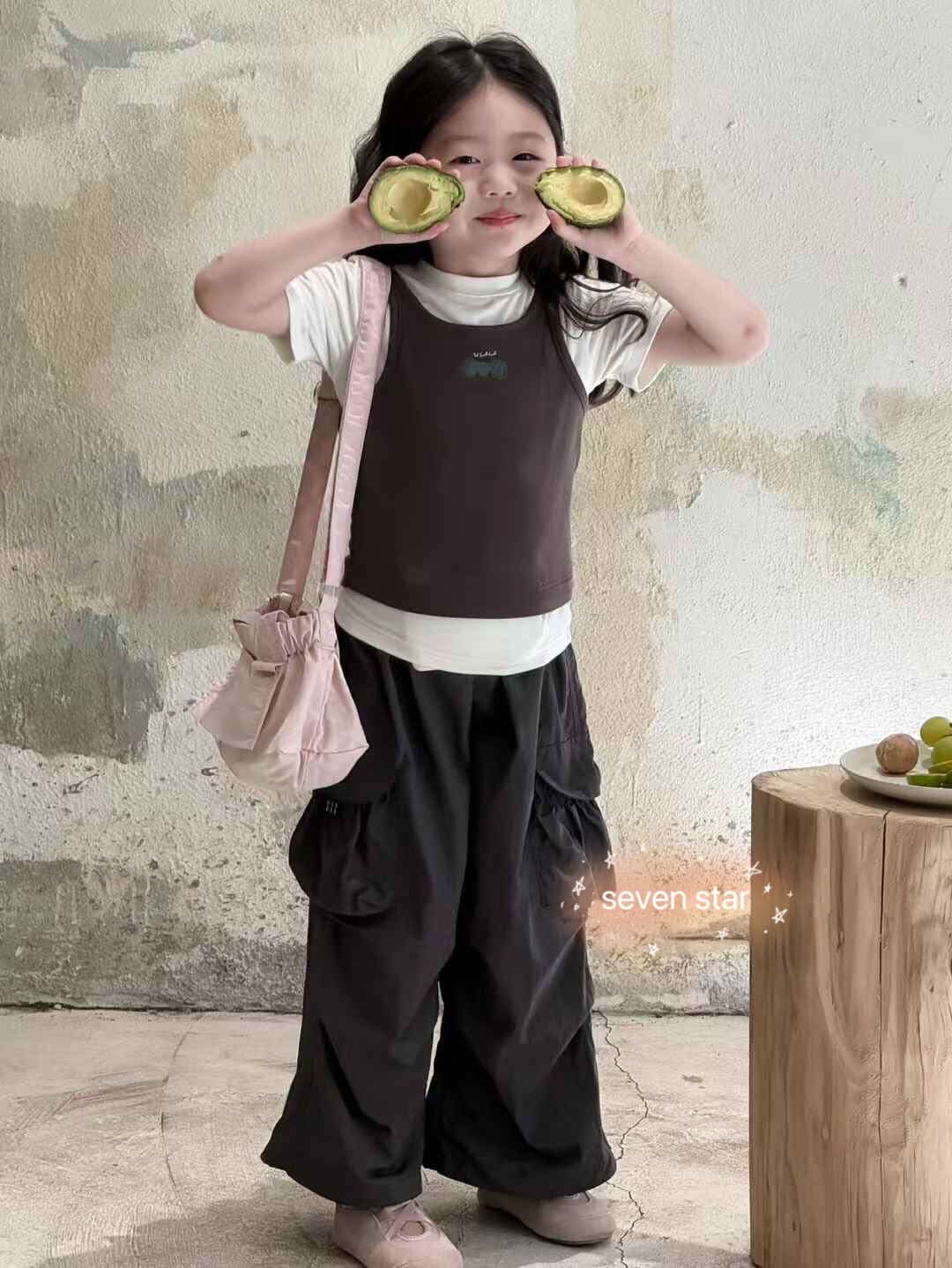 Two Pieces Short Sleeve T-Shirt-Grey