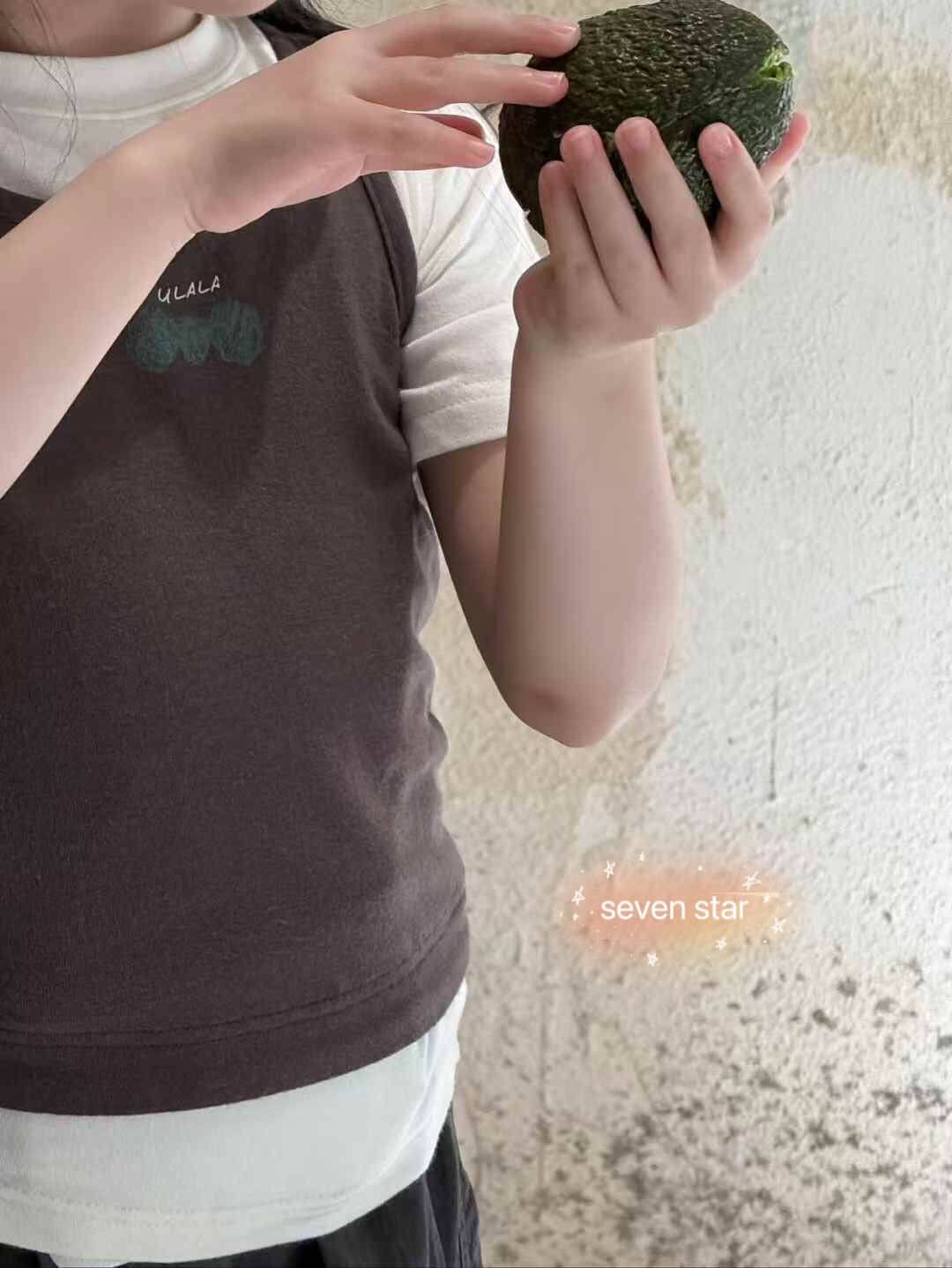 Two Piece Short Sleeve girl T-Shirt 