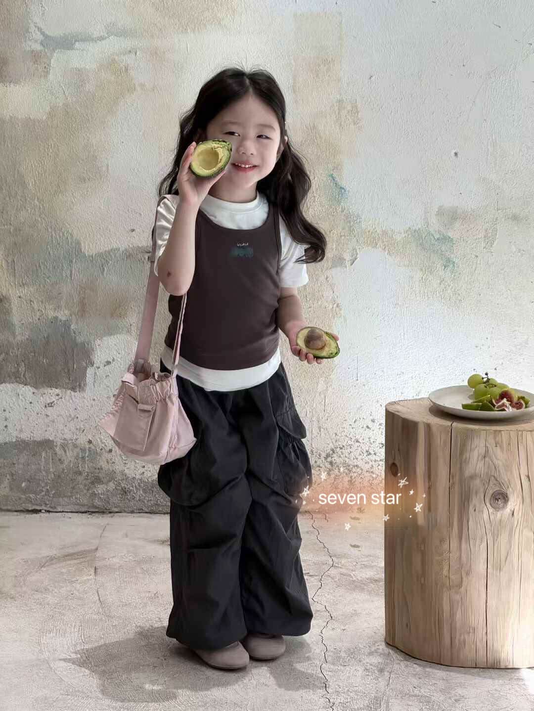 Two Pieces Short Sleeve T-Shirt-Grey