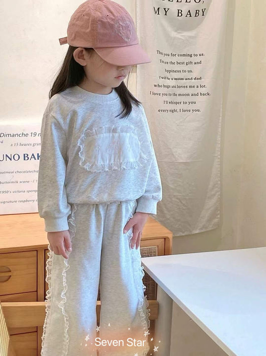 KIDS LACE Sweatshirt & Pants Set