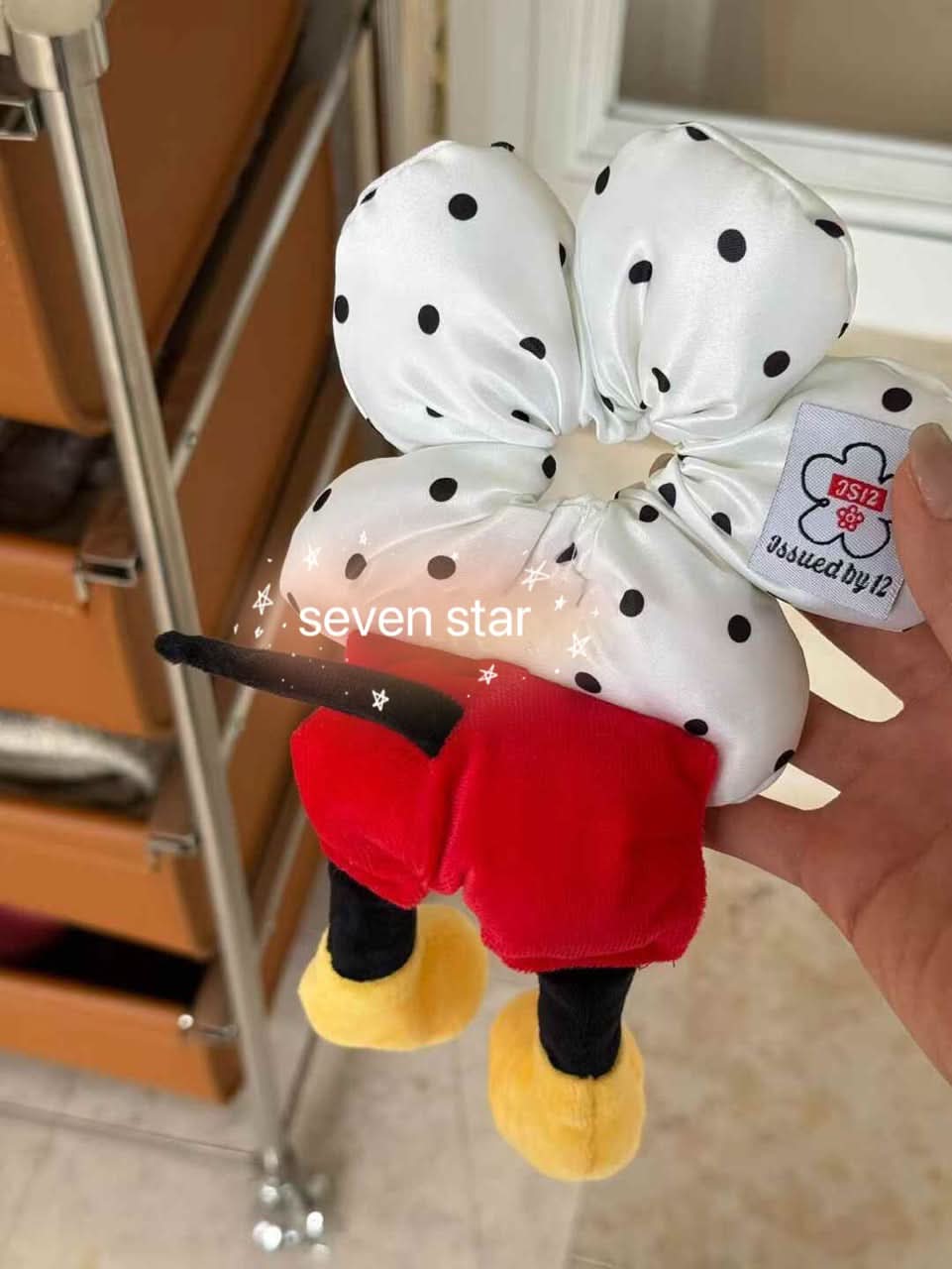 Stuffed Mickey mouse Scrunchies